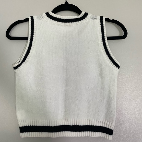 Empty Soda cheetah print v-neck sweater vest - Picture 2 of 2